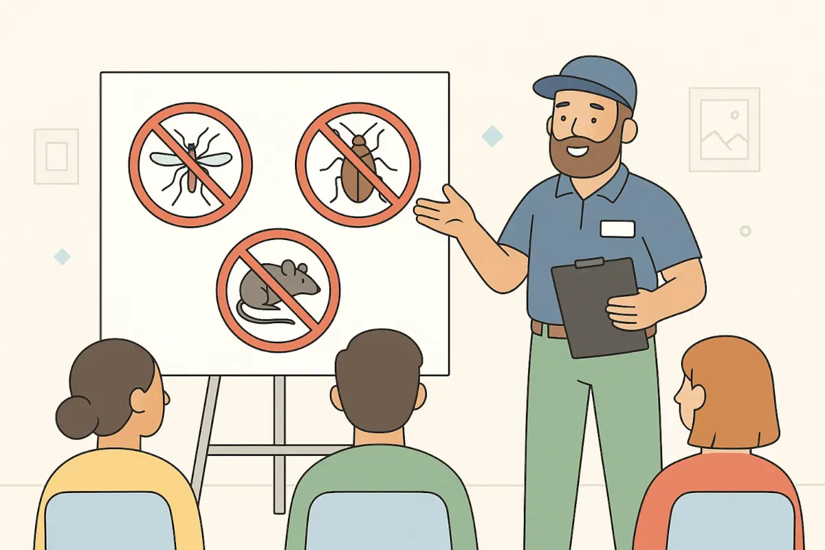 Community meeting about pest control