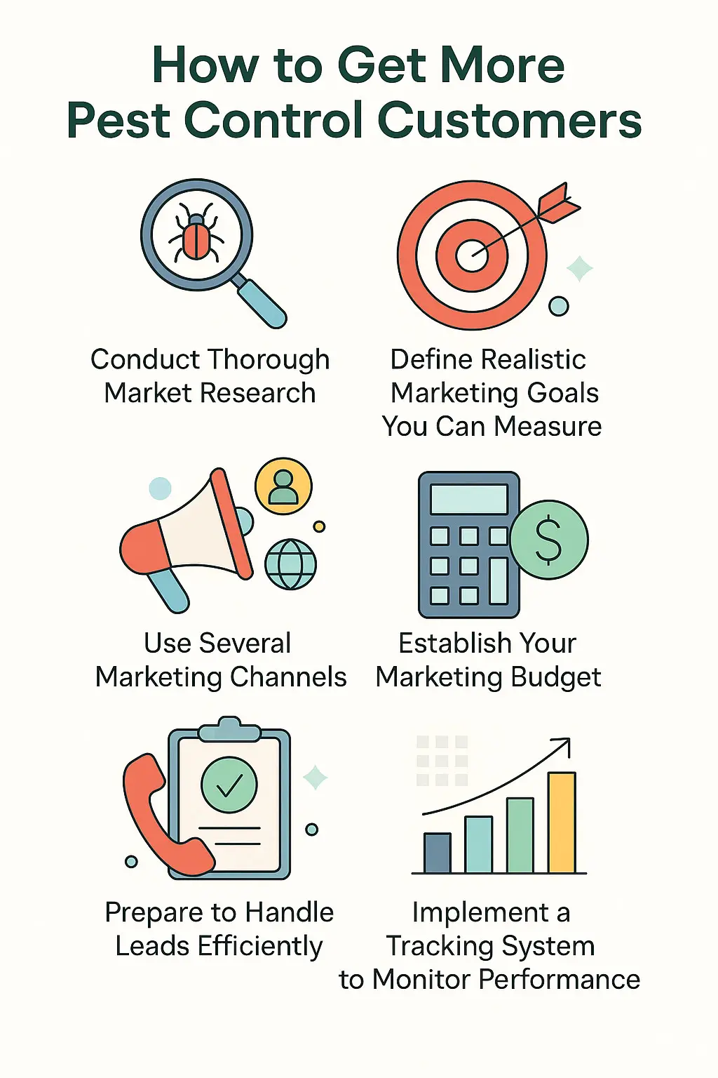 Infographic about getting more pest control customers