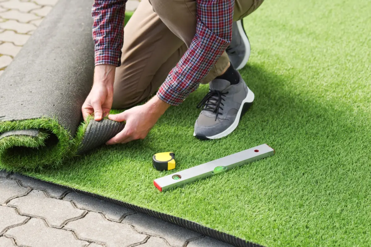 Installing astroturf